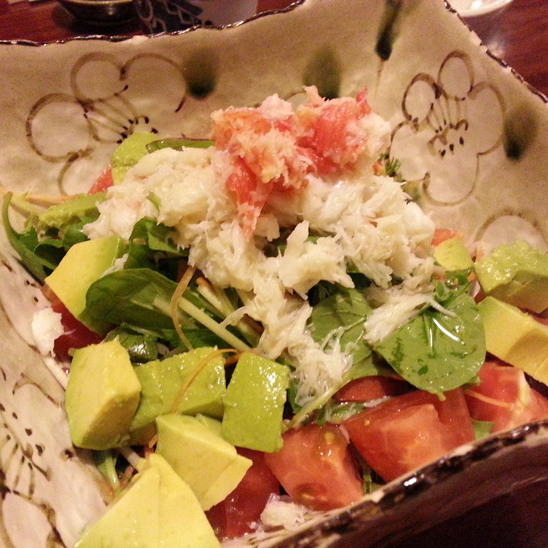 カニとアボカドサラダ(手打ちそば 吉仙（きちせん）)