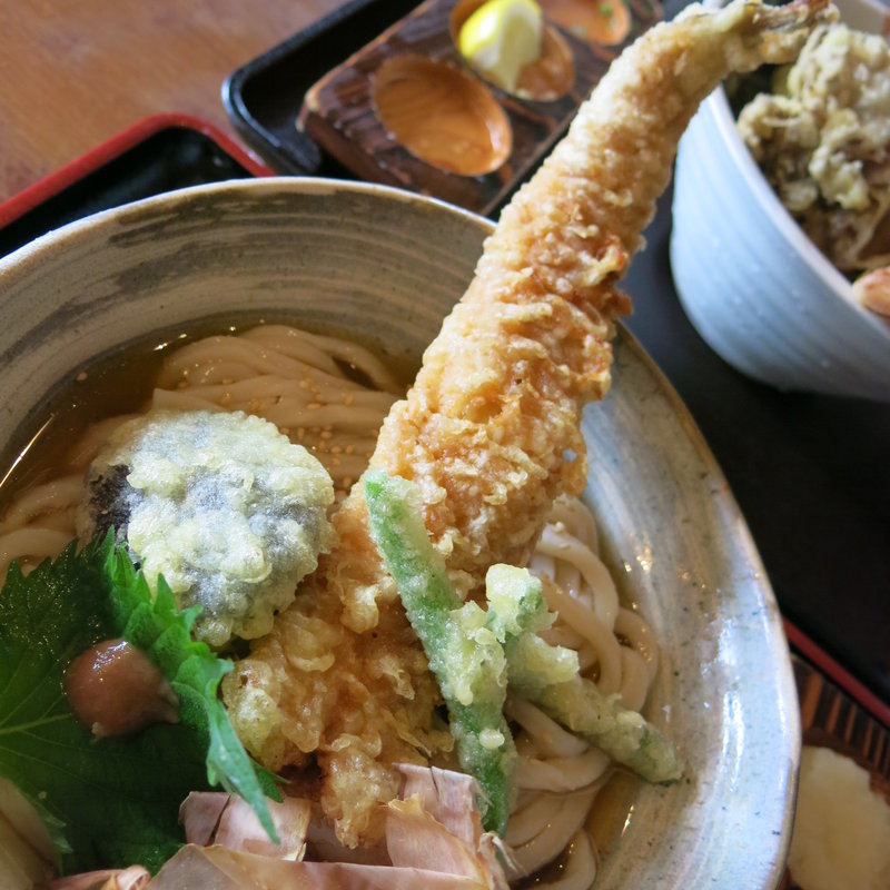 穴子天ぶっかけ(名水うどん 野々傘)