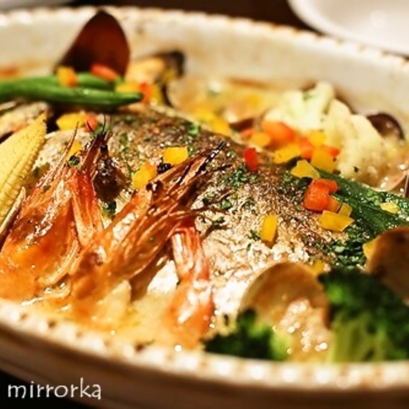 豆乳と季節野菜たっぷりの鮮魚のオーブン焼き(ベリーベリー （BerryBerry）)