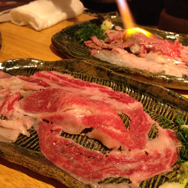 名物！！さしとろ(加藤商店 バル肉寿司 since2010 by 炉とマタギ （バルニクスシ）)