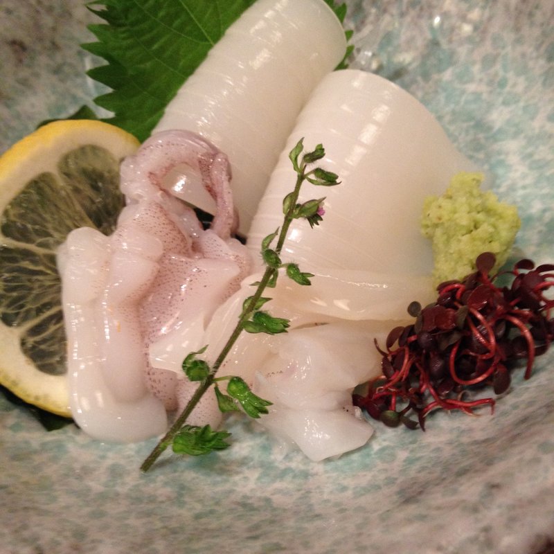 白いか 刺身(恵比寿 鮪喜)