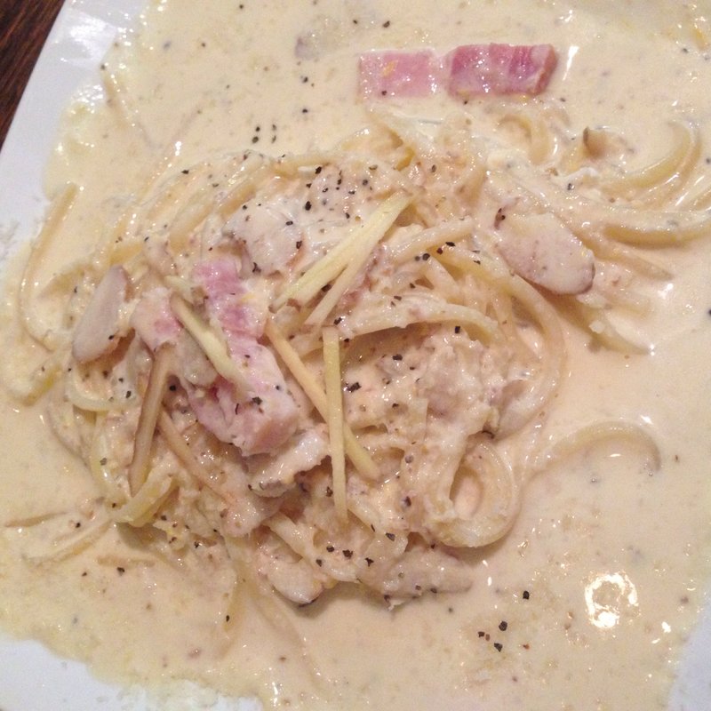 生姜のカルボナーラ(生姜ダイニングJINGER)