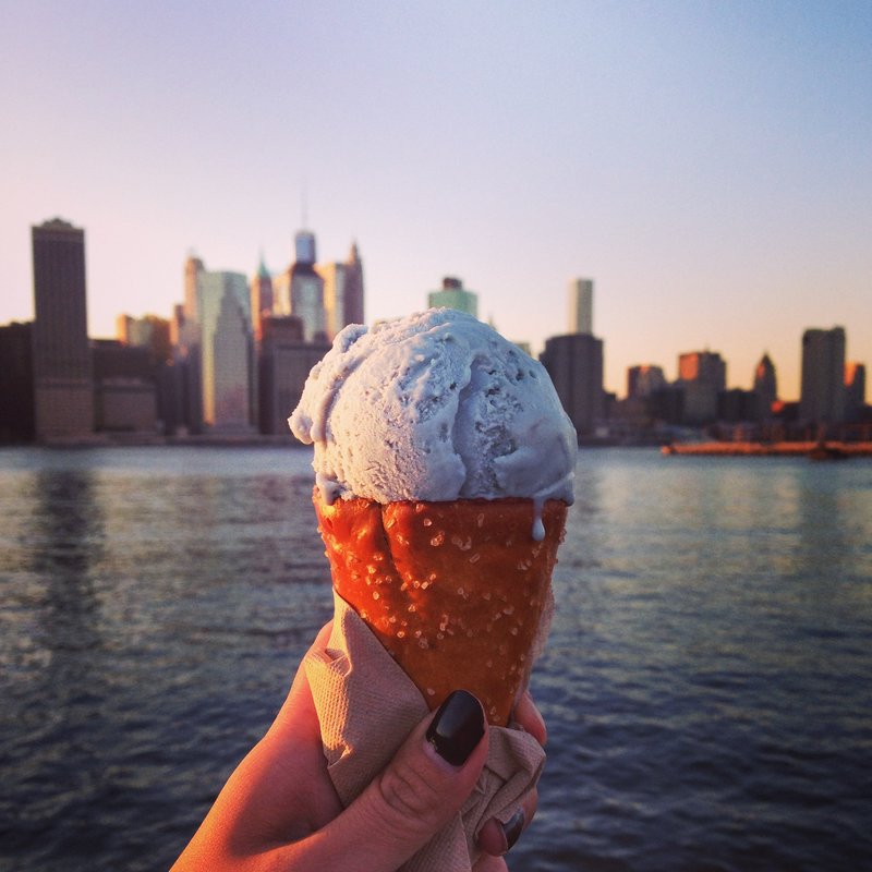 Cotton Candy Icecream & Pretzel Corn(Ample Hills Creamery - Brooklyn Bridge Park Pier 5)