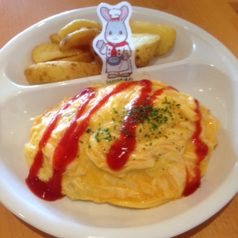 キッズオムライスプレート(シルバニア森のキッチン)