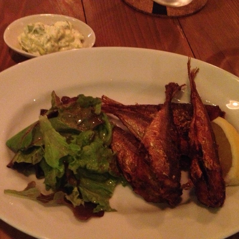 豆鯵のから揚げ　自家製タルタルソース(BIANCARA)