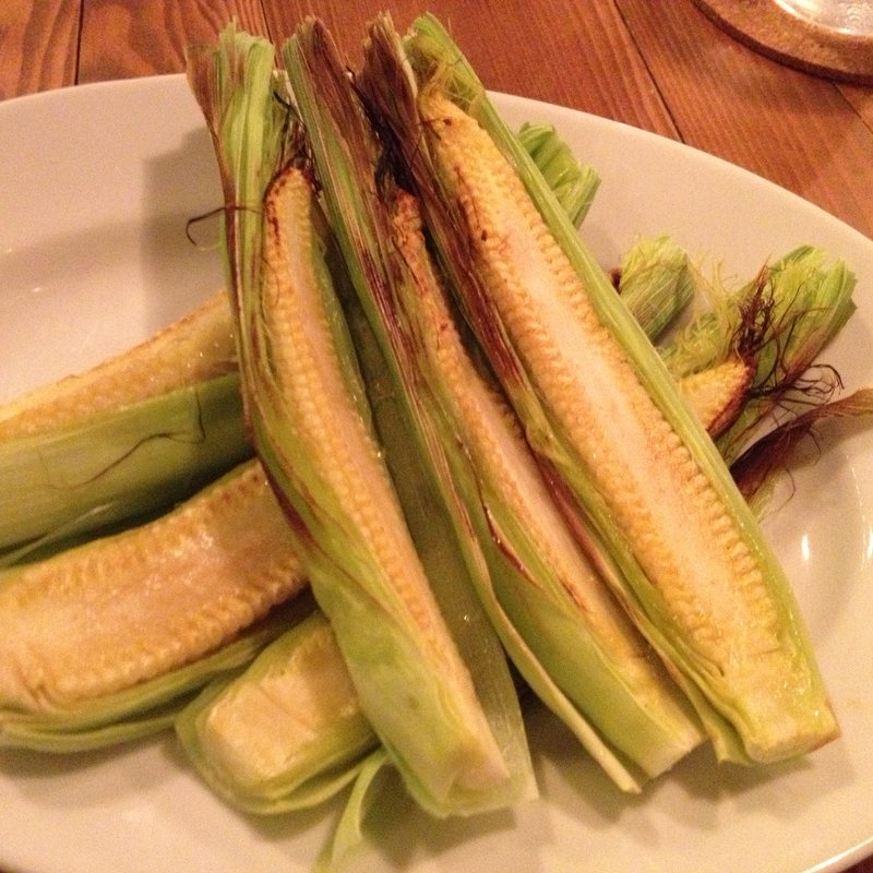 愛知三河産　皮つきヤングコーンバター醤油焼(BIANCARA)