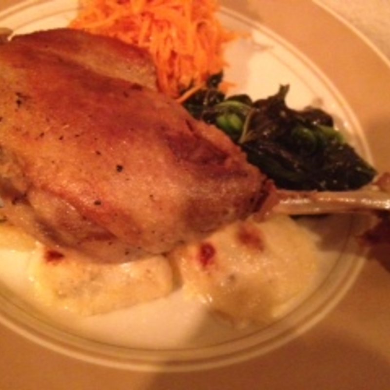 フランスバルバリー産鴨もも肉のコンフィ(organ)