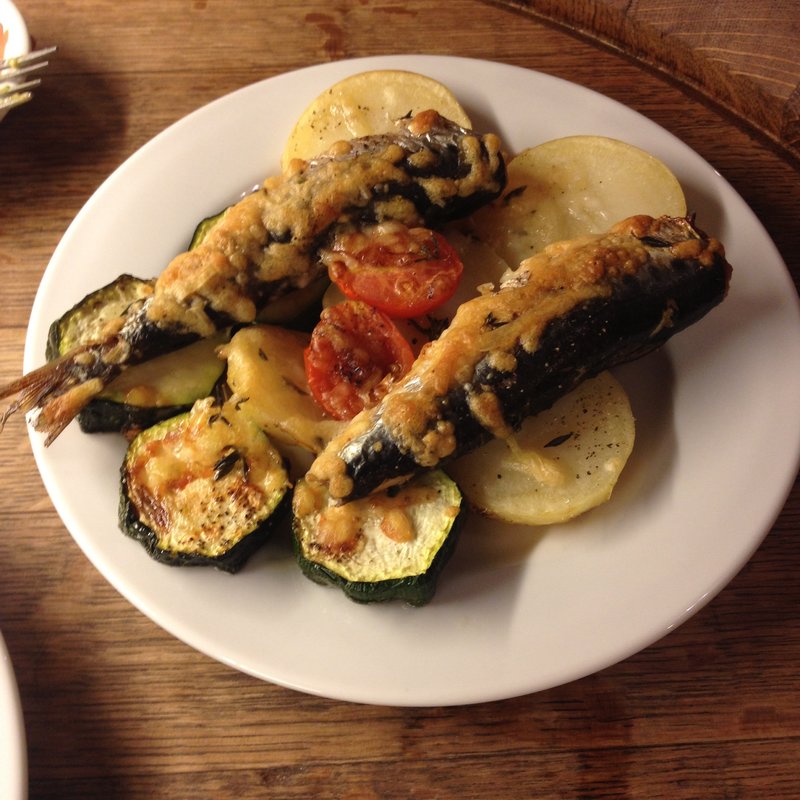 自家製オイルサーディンのオーブン焼き(アヒルストア)