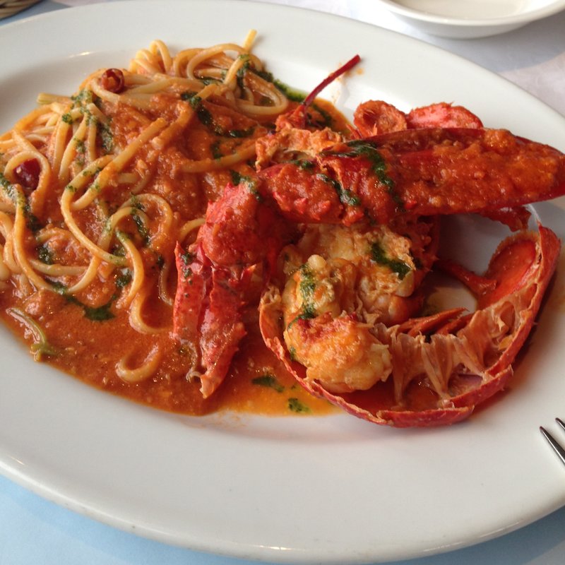 活アメリカンロブスターのトマトクリームソースパスタ(レストランミケイラ （restaurantMIKAYLA）)