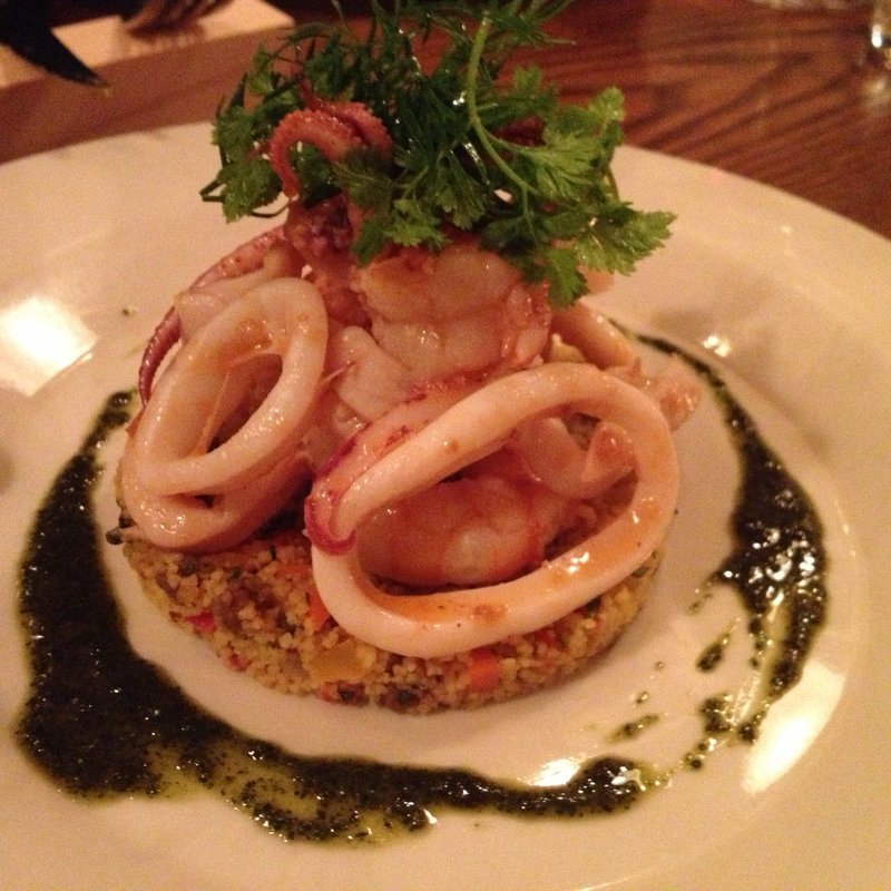 熊本産墨いか白、黒、赤のミルフィーユ(organ)