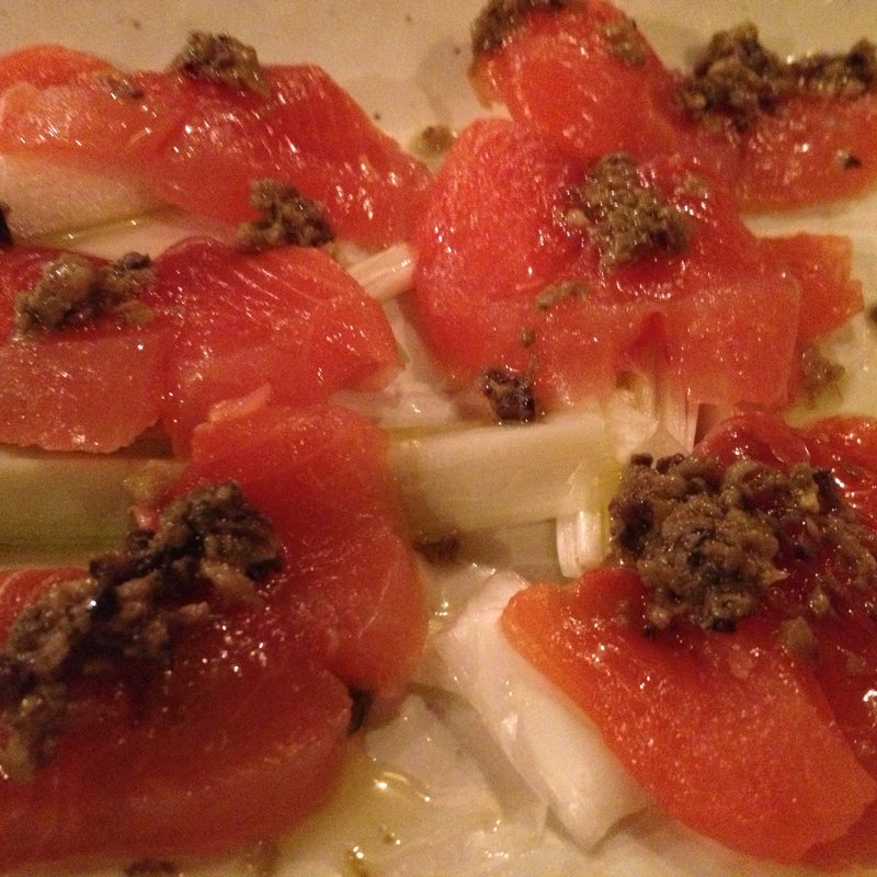 築地で買った魚のカルパッチョ(ラ ピヨッシュ)