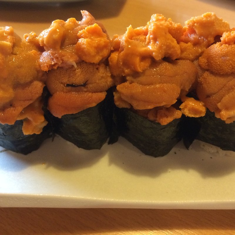 ウニの握り(千成寿司)