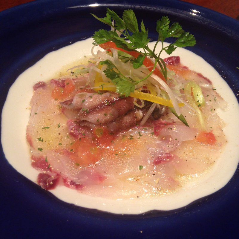 本日の鮮魚のカルパッチョ(ビストロます家)