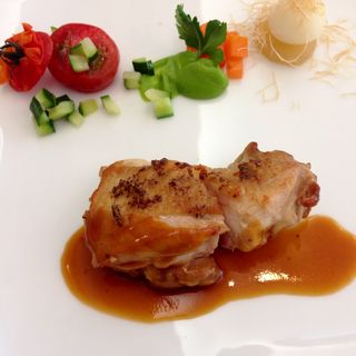 鶏モモ肉のソテーマスタード風味(プティカザリス)