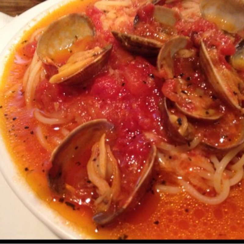 魚介とトマトのパスタ(ホームズパスタ)