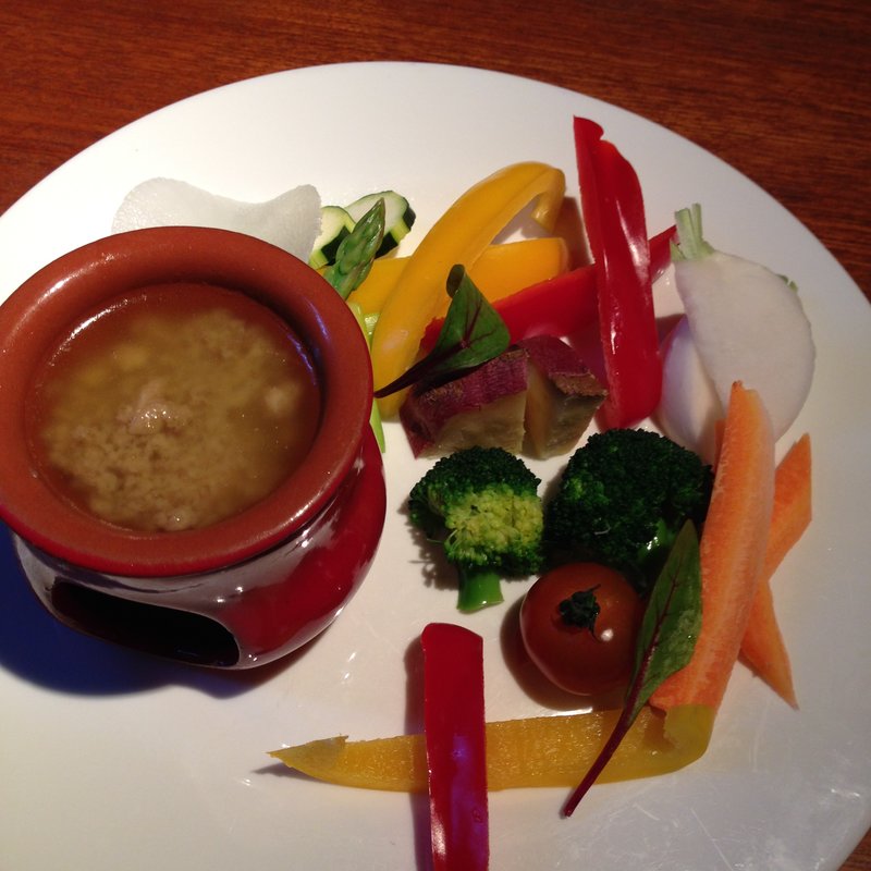 スティックサラダのバーニャカウダ(イタリアン・ビストロ・ヒライ （italian Bistro Hirai）)