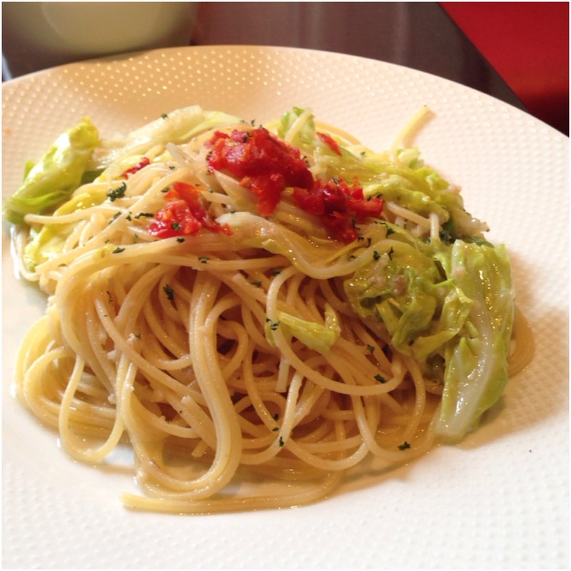 キャベツとアンチョビのスパゲティ(passione)
