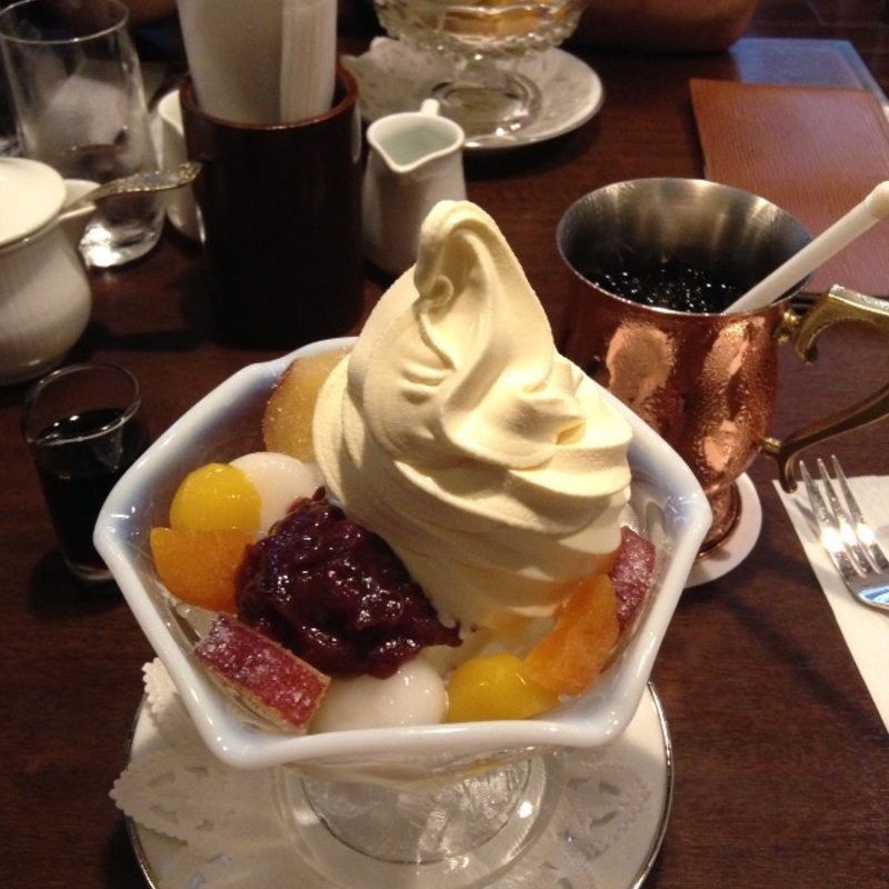 あんみつソフトクリームパフェ 