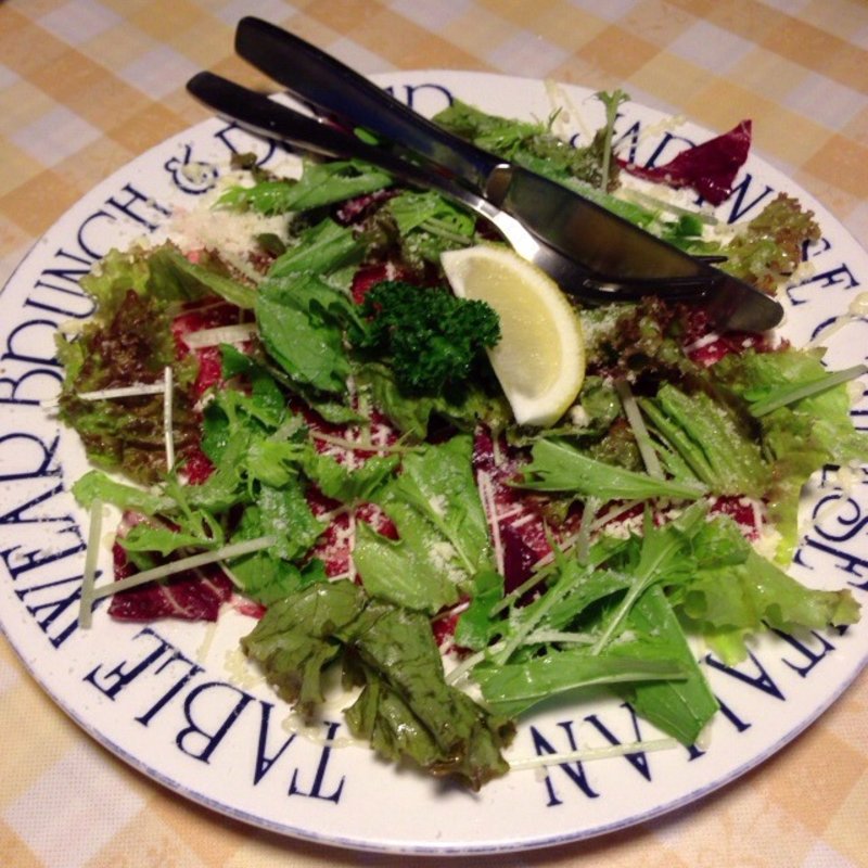 牛ヒレ肉のカルパッチョ(Piatto del Giorno)