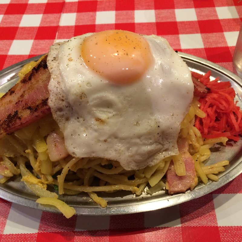 白ナポリタン全部のせ(スパゲッティーのパンチョ渋谷店)