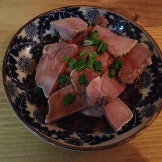 豚タンの冷製麻辣ポン酢(オーツキ食堂)