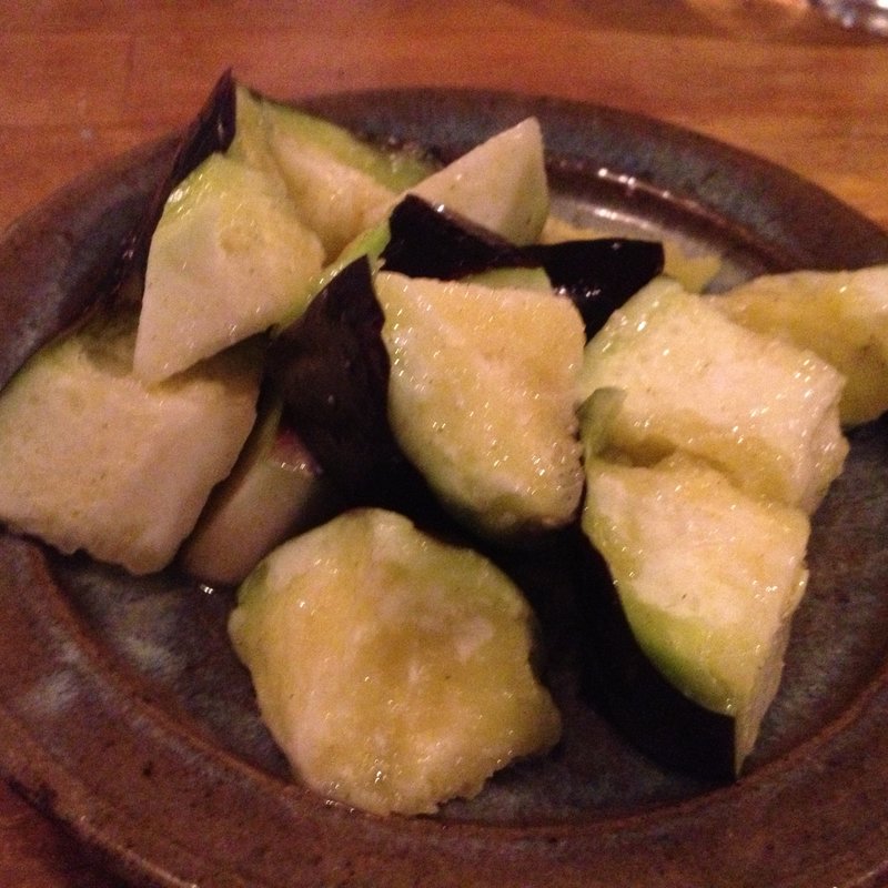 水ナスの塩だけマリネ(オーツキ食堂)