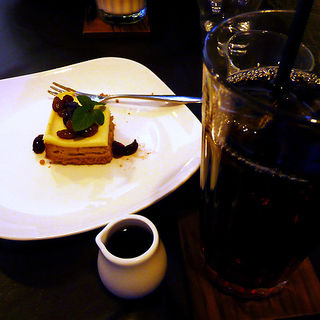 キャラメルチーズケーキ&アイスコーヒー(カフェエチカ)