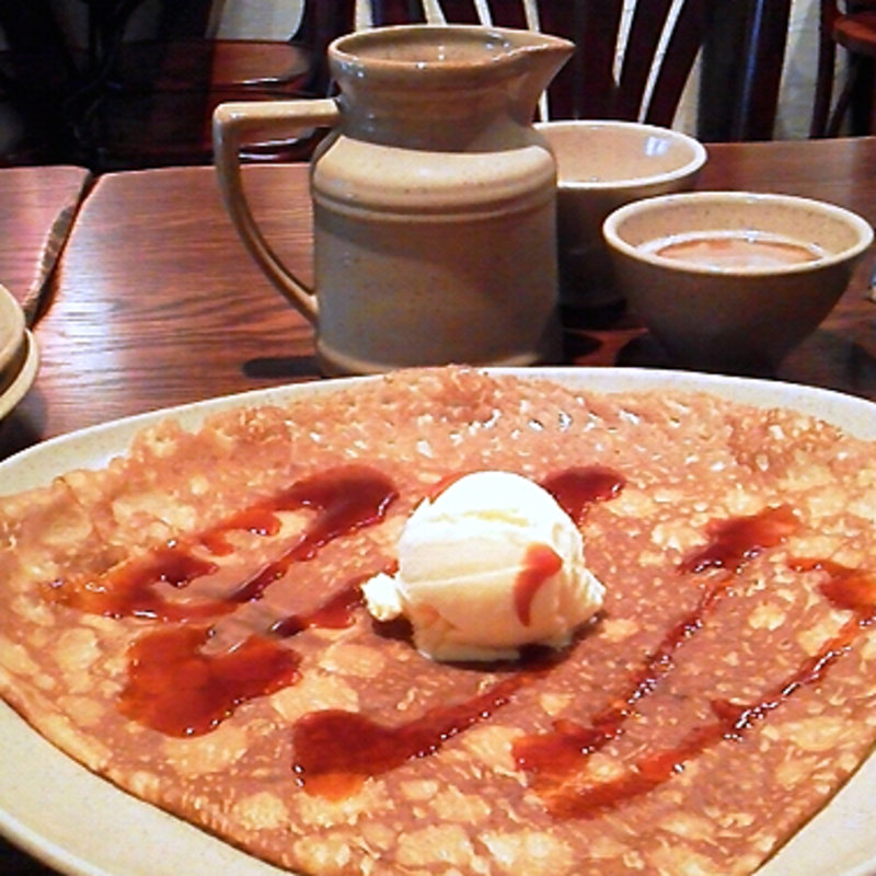 キャラメルクレープ＋アイス&シードル(ブレッツカフェクレープリー 銀座店)