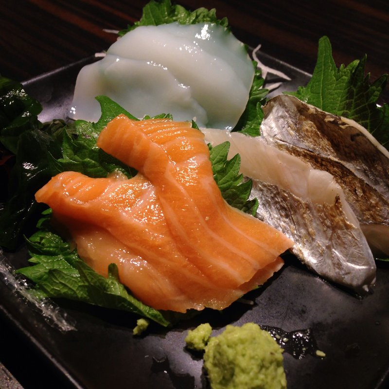 造り三種盛り(小間蔵 亀岡駅前店)