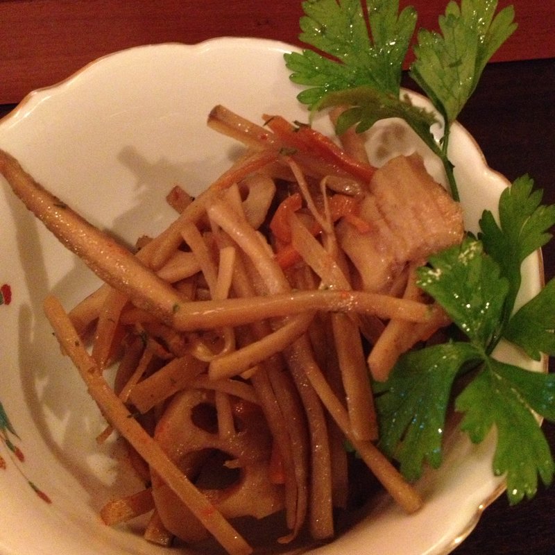 れんこんとごぼうのきんぴら(KURA)