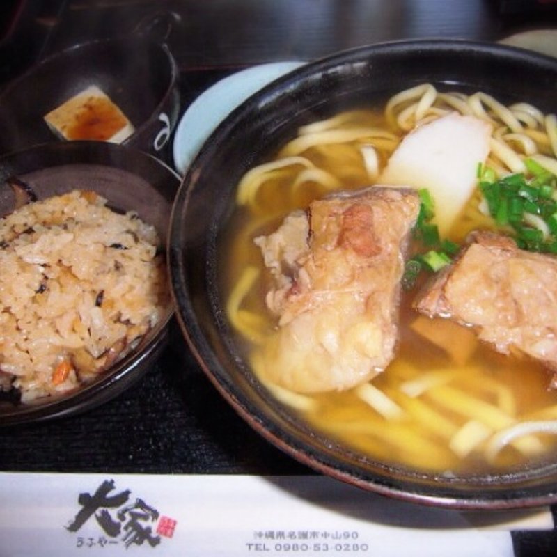 ソーキそばセット(百年古家 大家 （ひゃくねんこか うふやー）)