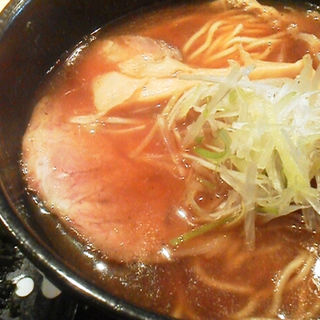 魚介醤油+あおさ海苔 (中華そば　桃李 )