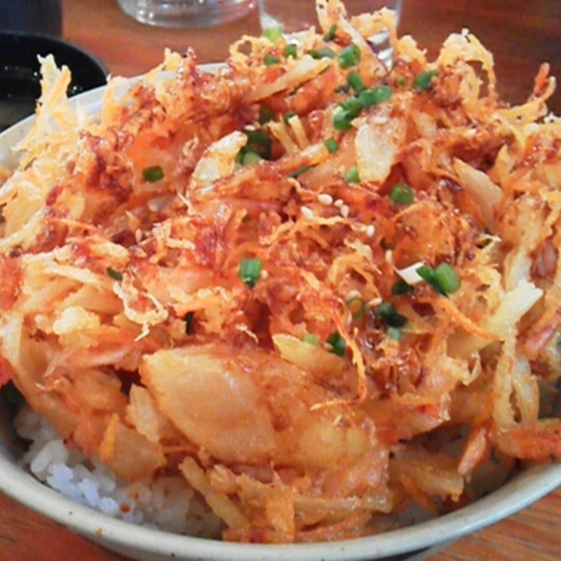 桜えびのかき揚丼(馬鹿貝 )