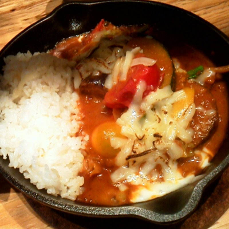 一日分の野菜カレー+チーズ (キャンプエクスプレス エミオ所沢店)