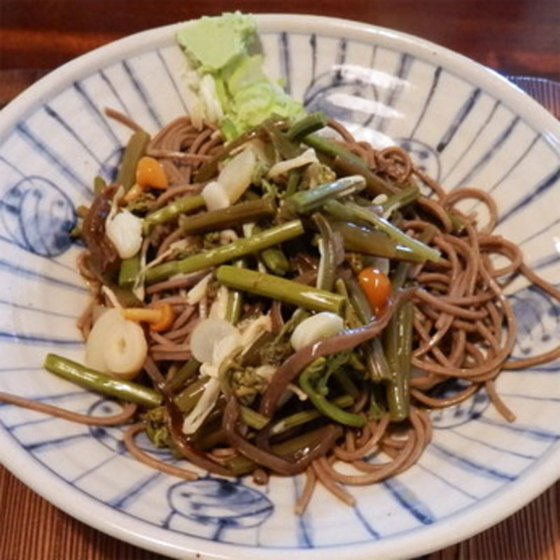 冷やし山菜そば (大黒屋茶房 （だいこくやさぼう）)