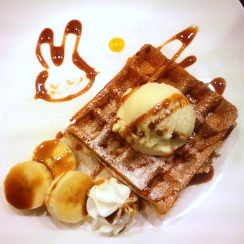 キャラメルバナナワッフル (豆うさぎ)