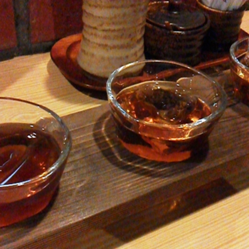 梅酒の利き酒(炭火焼淳晴 （あっぱれ）)