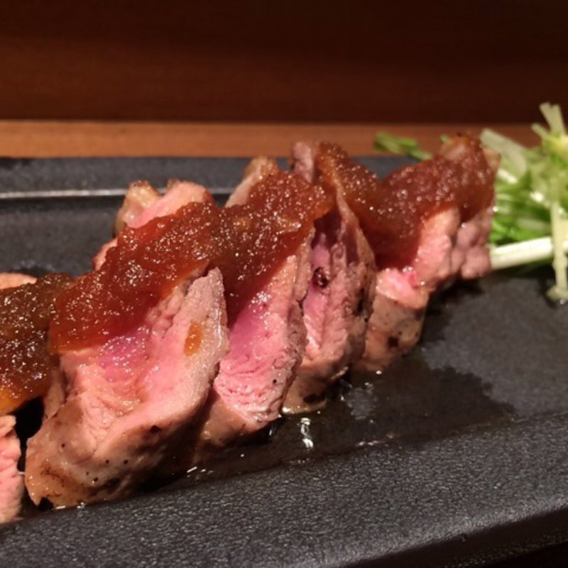 仔鴨のステーキ わさび添え(吟音)