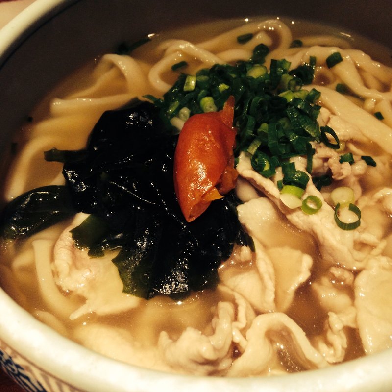 梅と豚のうどん(おだしうどん 嘉禾屋 ルミネ北千住店)