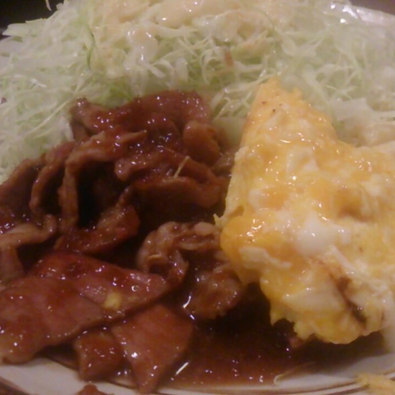 とんたま定食(大阪とんてき)