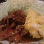 とんたま定食(大阪とんてき)