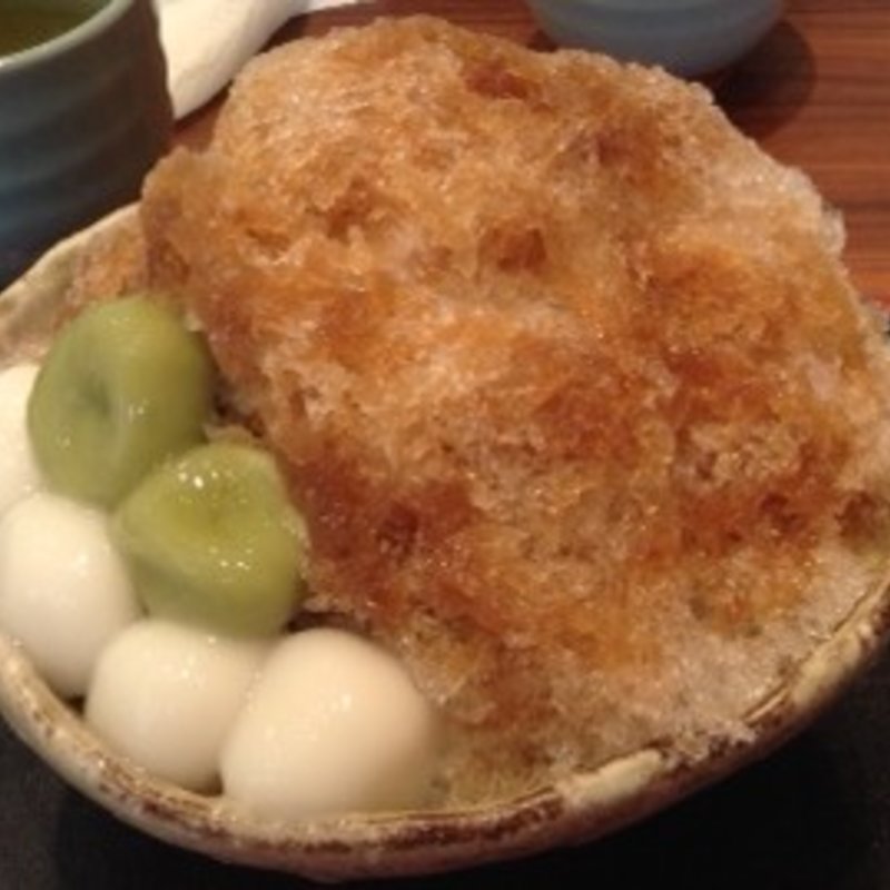 黒糖氷　白玉トッピング(甘党　まえだ　あべのアンド店)