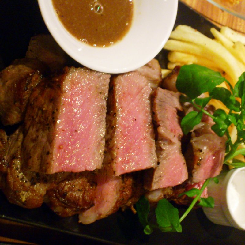 牛リブロースのステーキ(びすとろUOKIN 吉祥寺店 （ビストロウオキン）)