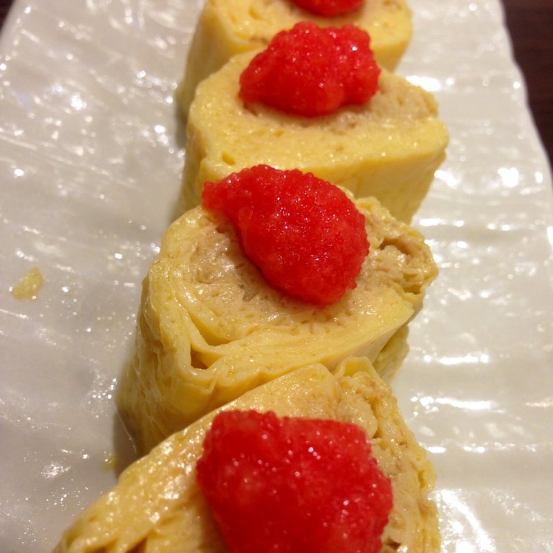 明太子のだし巻たまご(個室ダイニング Hirari 渋谷)