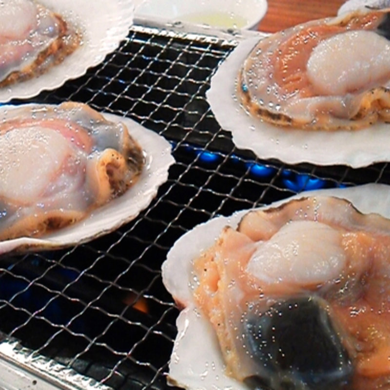 ホタテの網焼き (馬鹿貝 )