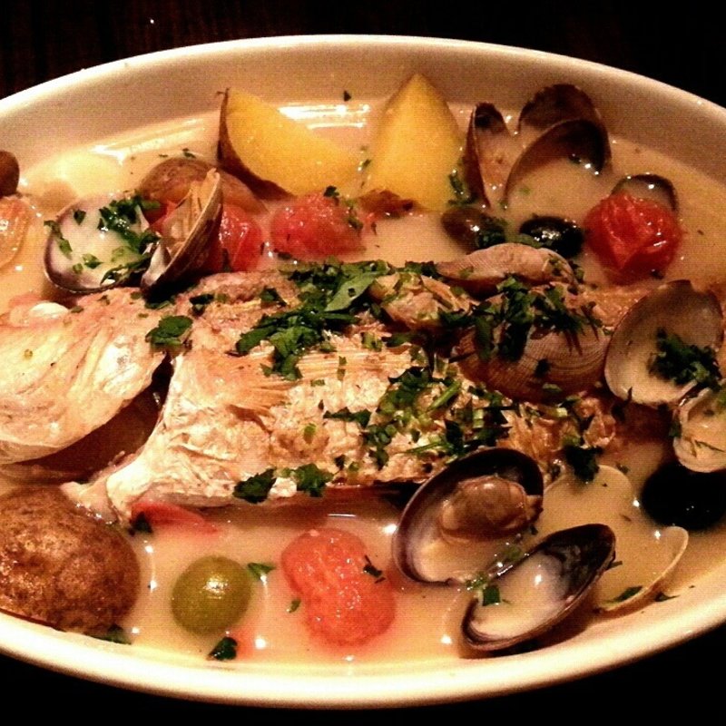 アクアパッツァ(魚とワインとイタリアン 神楽坂ワイクッチーナ)
