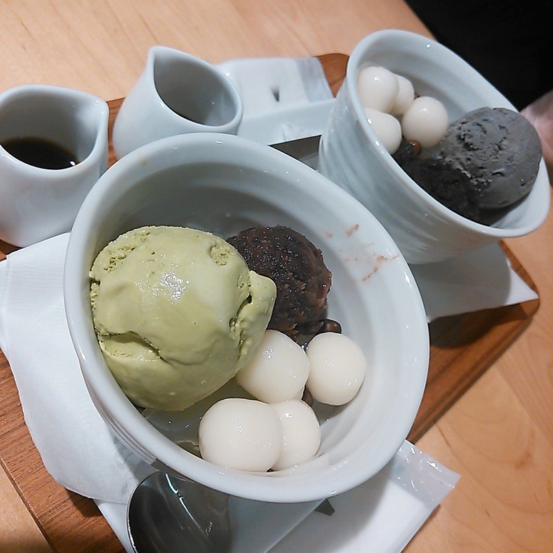 抹茶白玉あんみつ(林屋茶園 そごう横浜10F店 （ハヤシヤチャエン）)