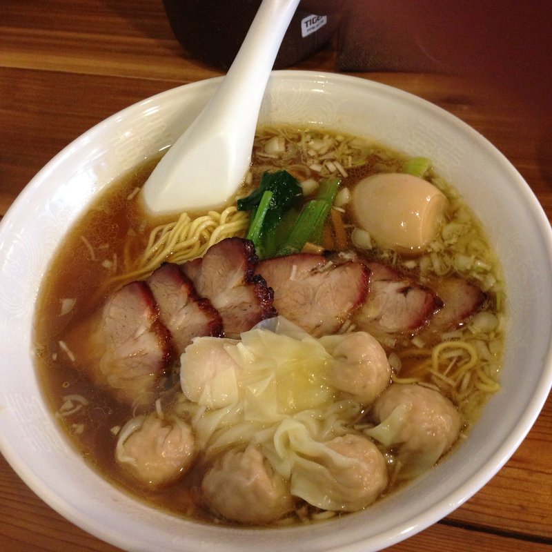 チャーシューワンタン麺大盛＋味玉(らーめん穀雨)