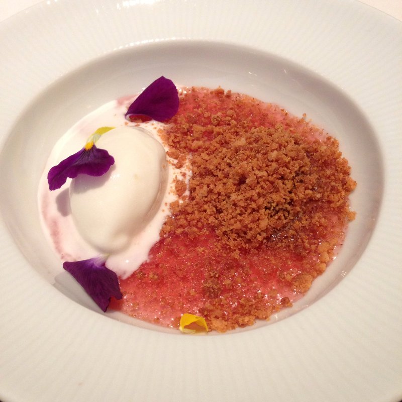 ヨーグルトのソルベ(オマージュ)