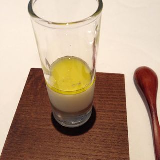 雷おこし風味のブランマンジェ(オマージュ)